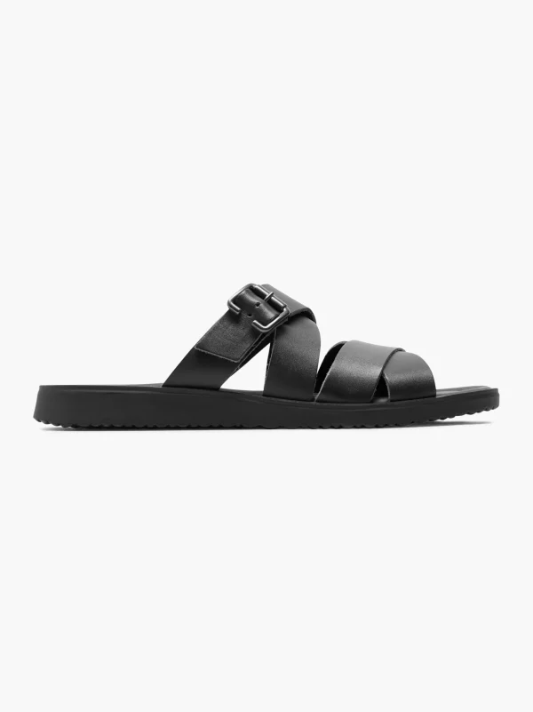 Fashion AM SHOE Ciabatta aperta dietro Nero