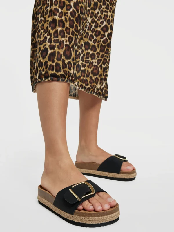 New Graceland Ciabatta aperta dietro Nero