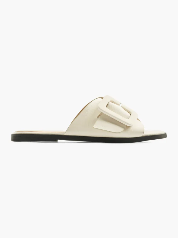 Best Sale Vero Moda Ciabatta aperta dietro Bianco
