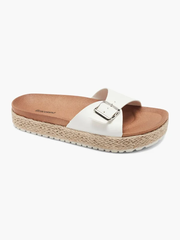 Flash Sale Graceland Ciabatta con plantare profondo Bianco