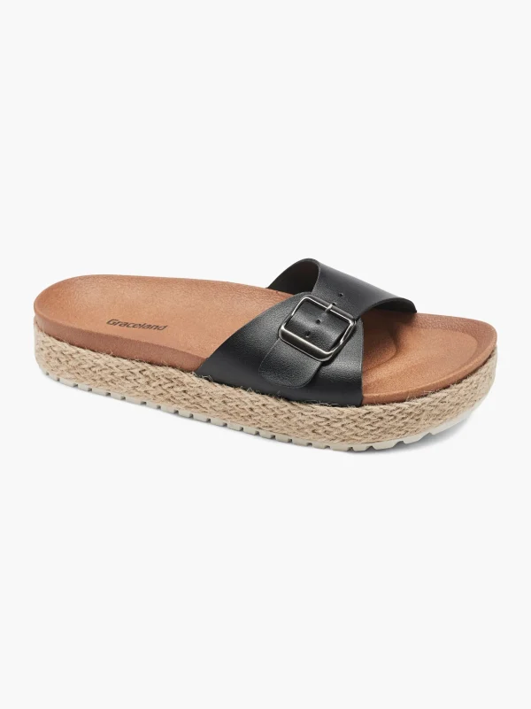 Best Sale Graceland Ciabatta con plantare profondo Nero