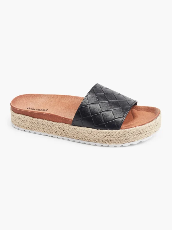 Flash Sale Graceland Ciabatta con plantare profondo Nero