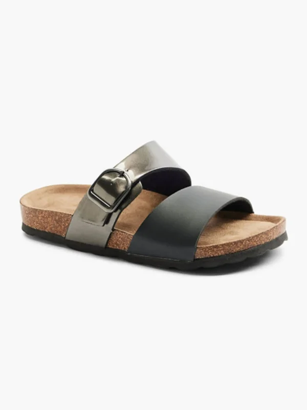 Shop Graceland Ciabatta con plantare profondo Nero