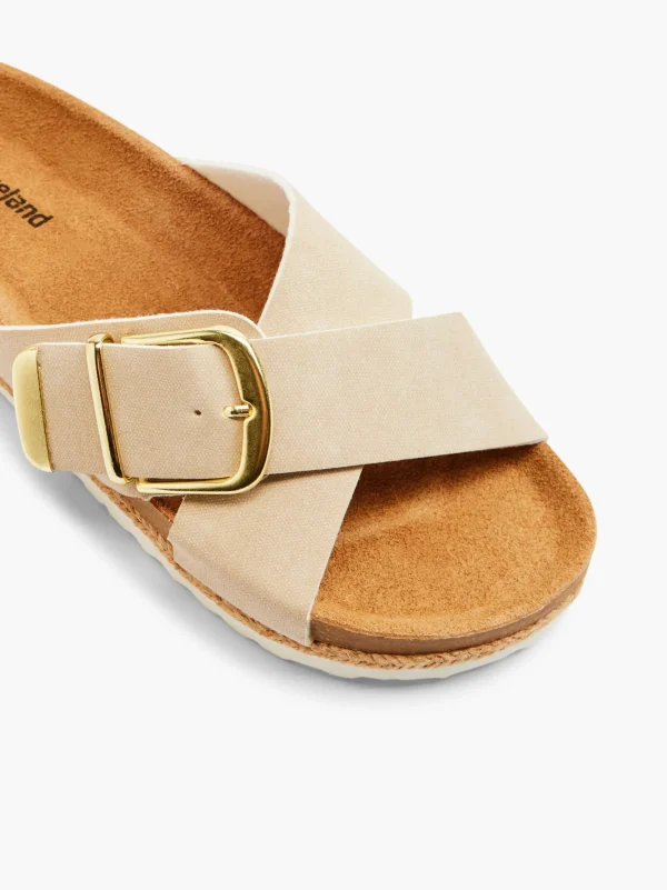 Shop Graceland Ciabatta con plantare profondo Beige