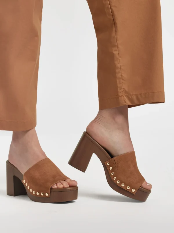 Cheap Catwalk Ciabatte da piscina Cognac