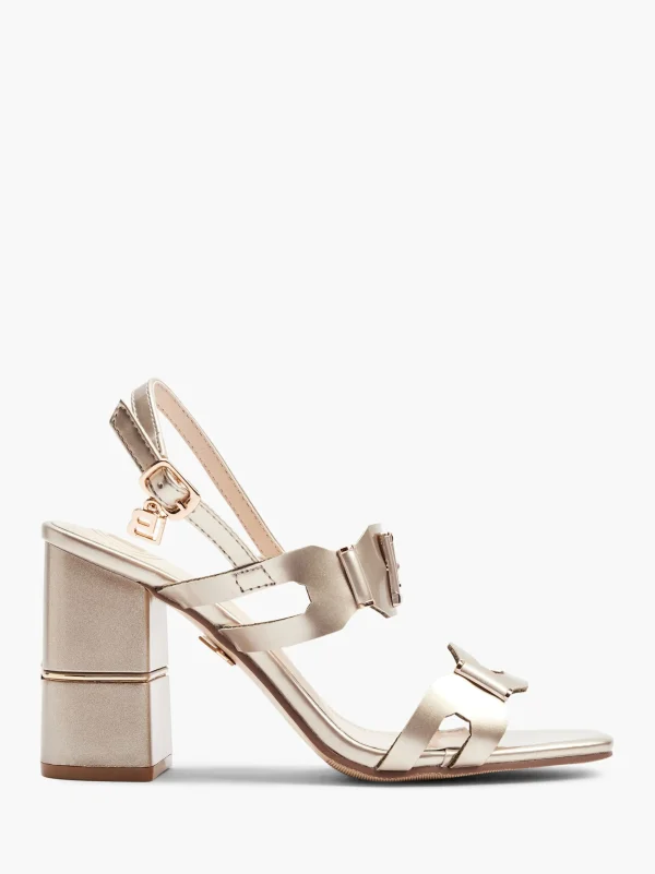 Outlet Laura Biagiotti Décolleté con cinturino Champagne