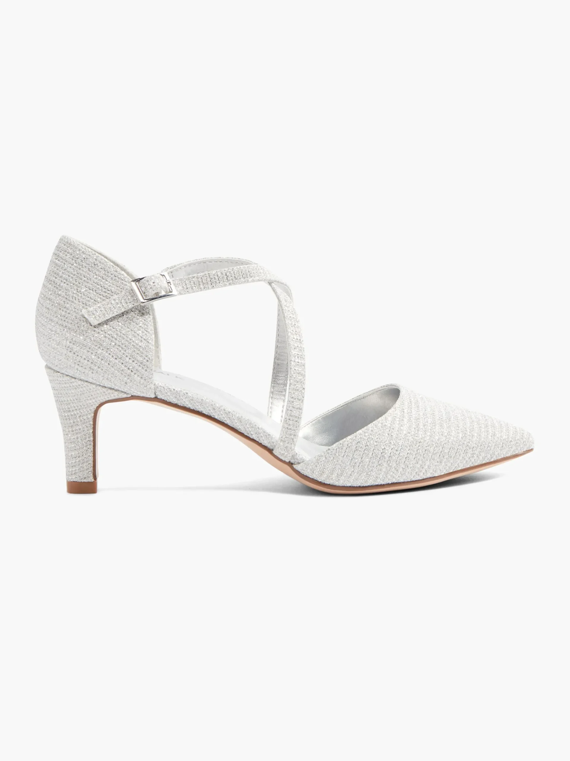 Discount Catwalk Décolleté con fibbia Argento