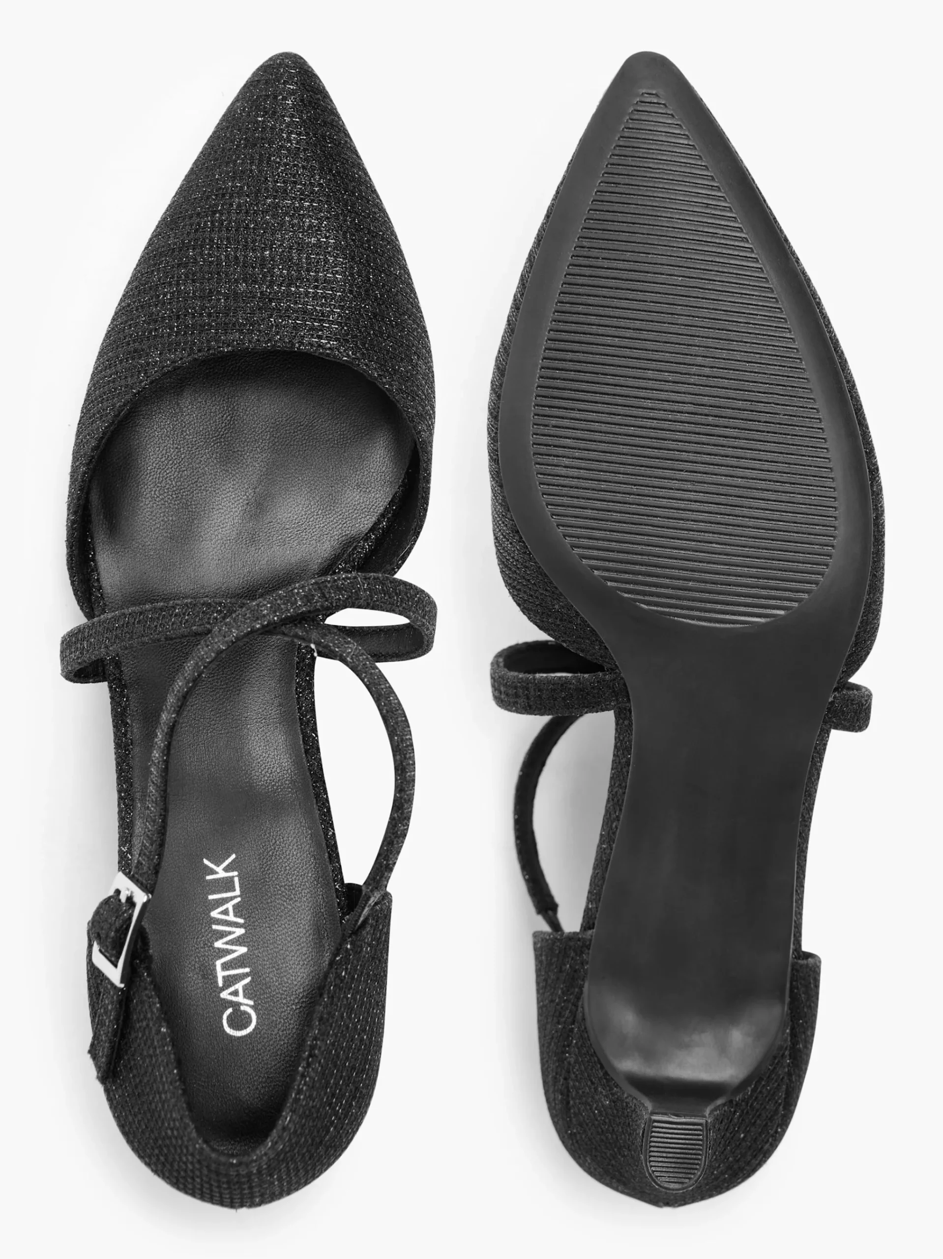 Online Catwalk Décolleté con fibbia Nero