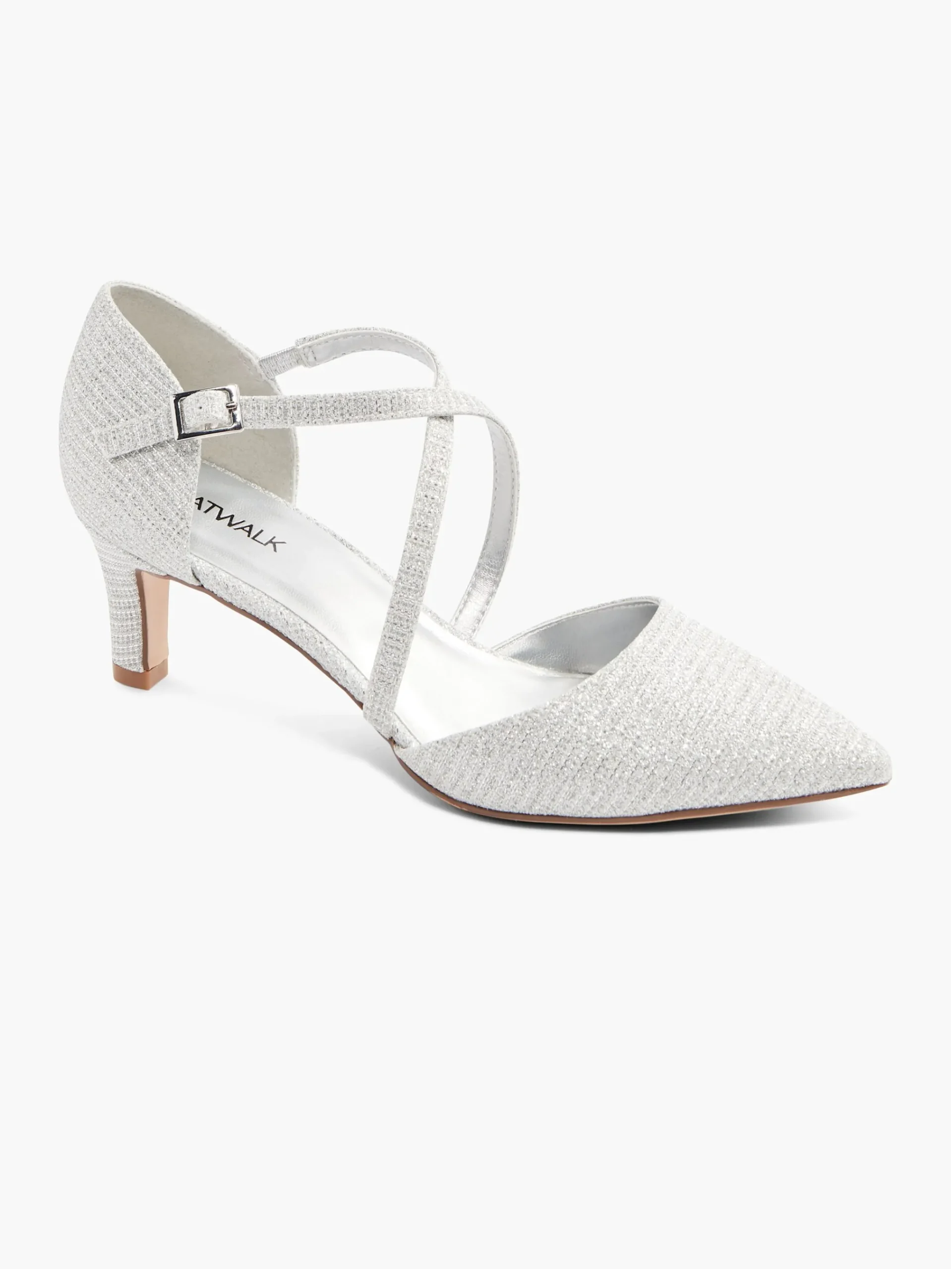 Discount Catwalk Décolleté con fibbia Argento