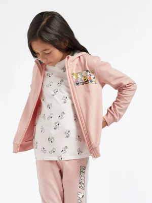 Shop THE PEANUTS Felpa con cappuccio Rosa