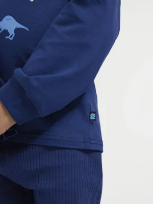 Store elefanten Maniche lunghe Blu Scuro