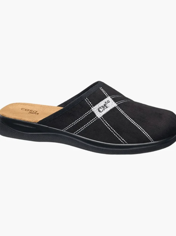 Clearance Casa mia Pantofola da casa Nero