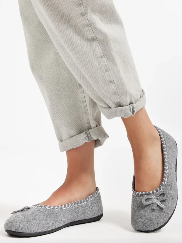 Clearance Casa mia Scarpa da casa Grigio