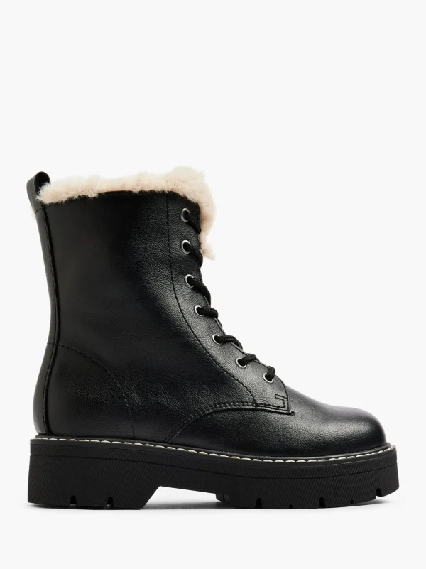 Online Graceland Stivale allacciato Nero