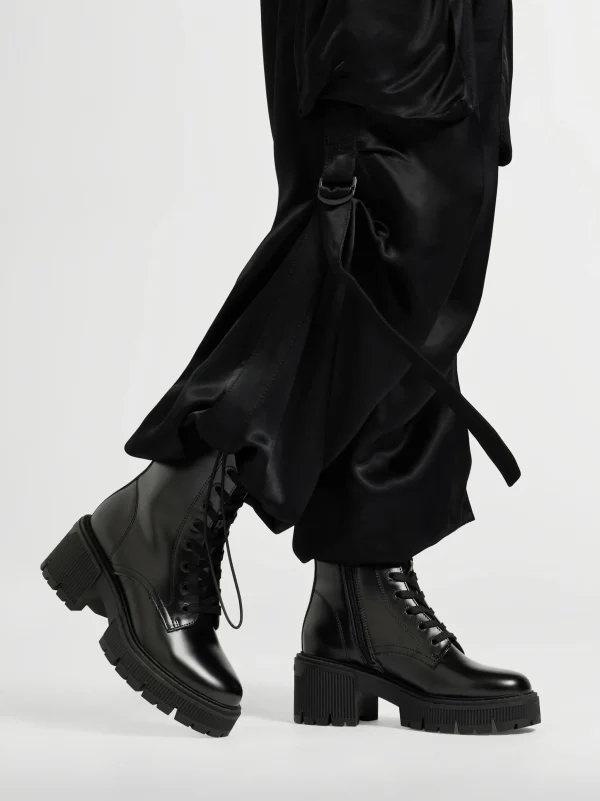 Store ESPRIT Stivale allacciato Nero