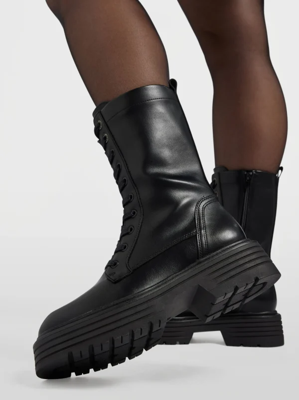 Outlet Catwalk Stivale allacciato Nero