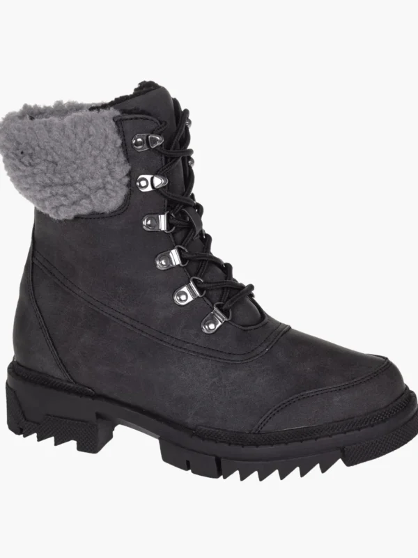 Discount Vero Moda Stivale allacciato Nero