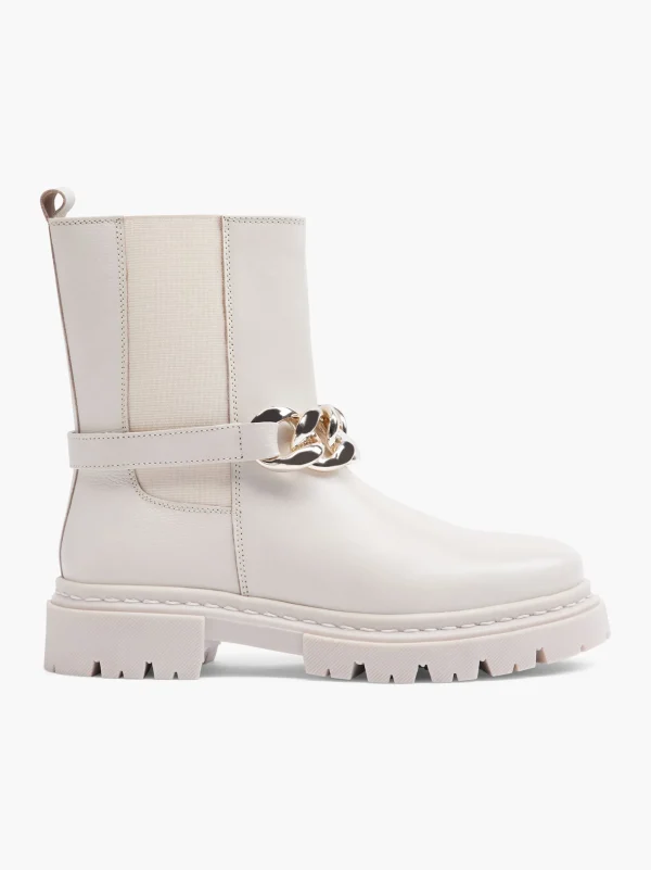 Fashion Claudia Ghizzani Stivale Chelsea Crema