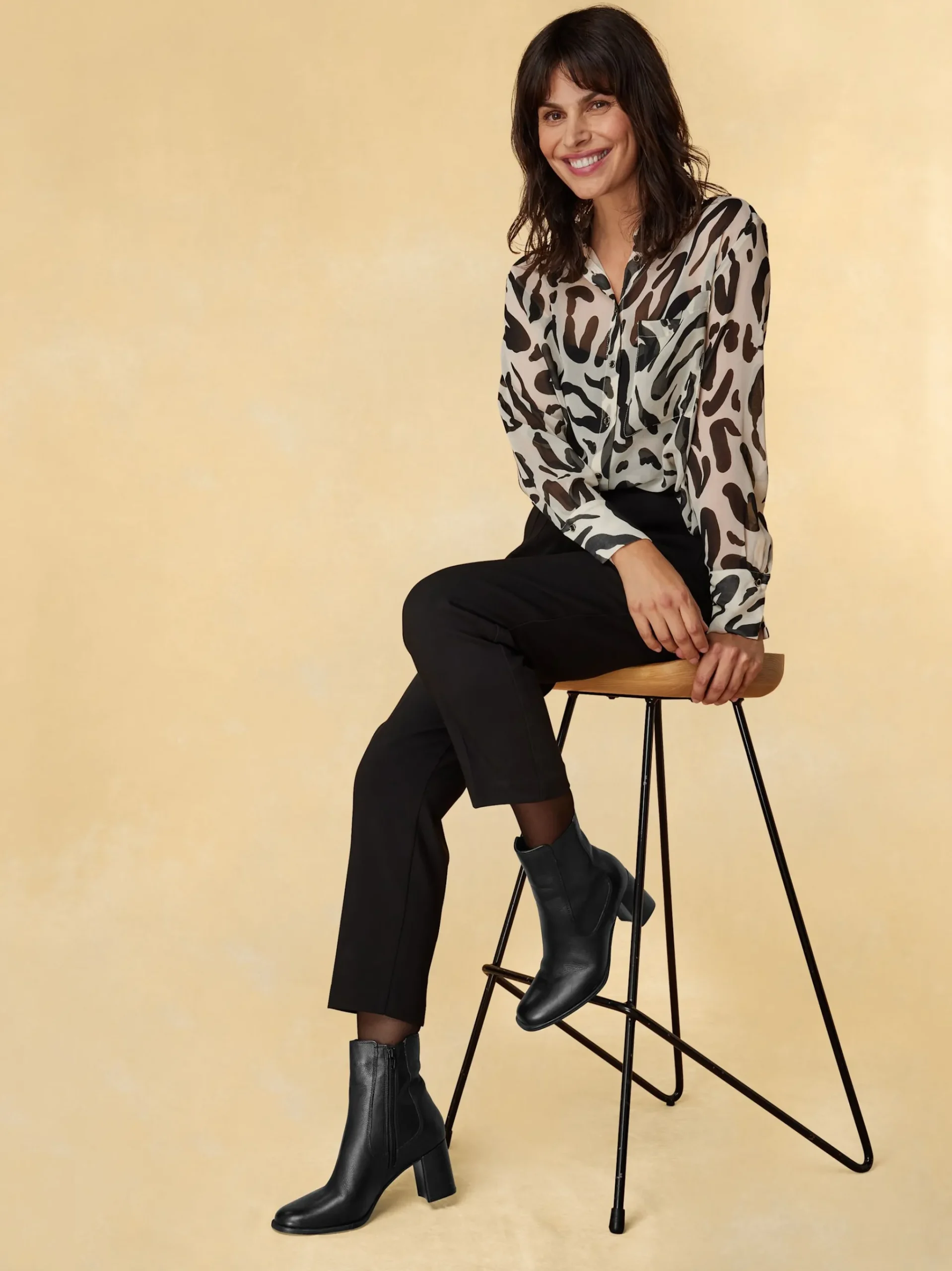 Outlet 5th Avenue Stivaletto Nero